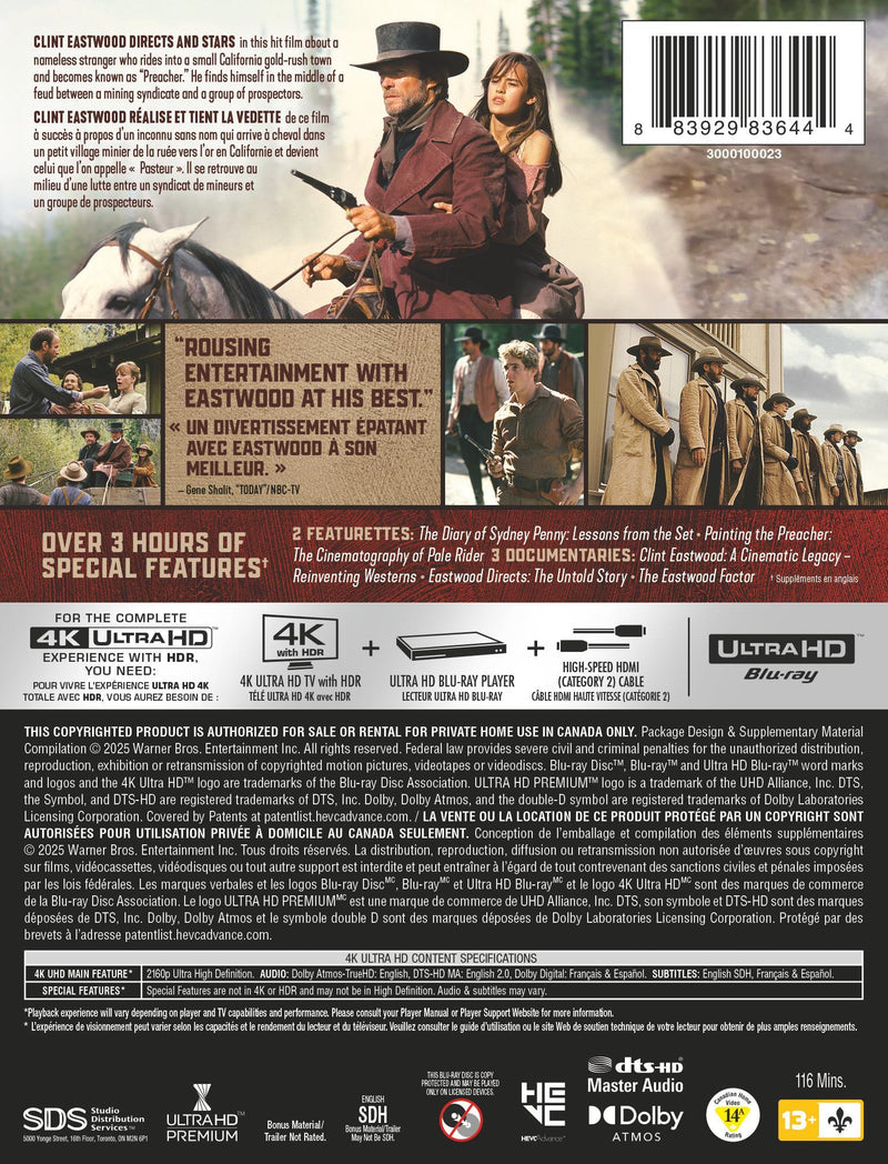 Pale Rider (Limited Edition Steelbook) [UHD]