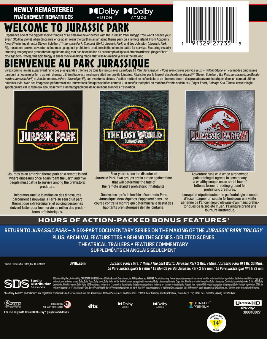 Jurassic Park Trilogy [UHD]