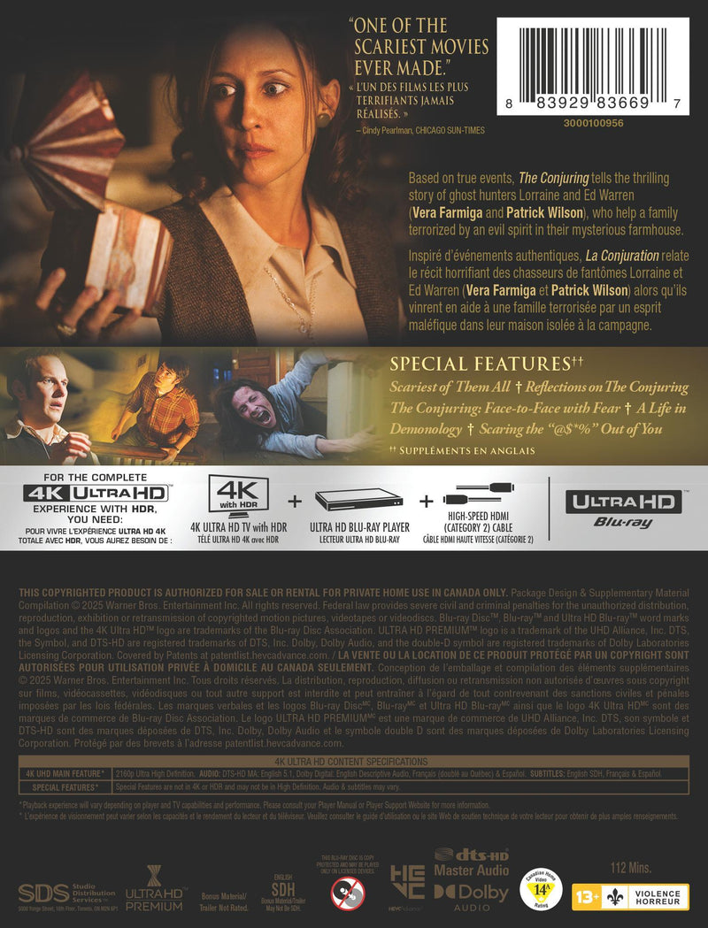 The Conjuring (Limited Edition Steelbook) [UHD]