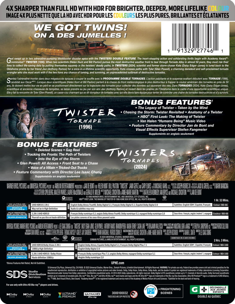 Twisters Double Feature - Limited Edition 2-Movie Steelbook [UHD]