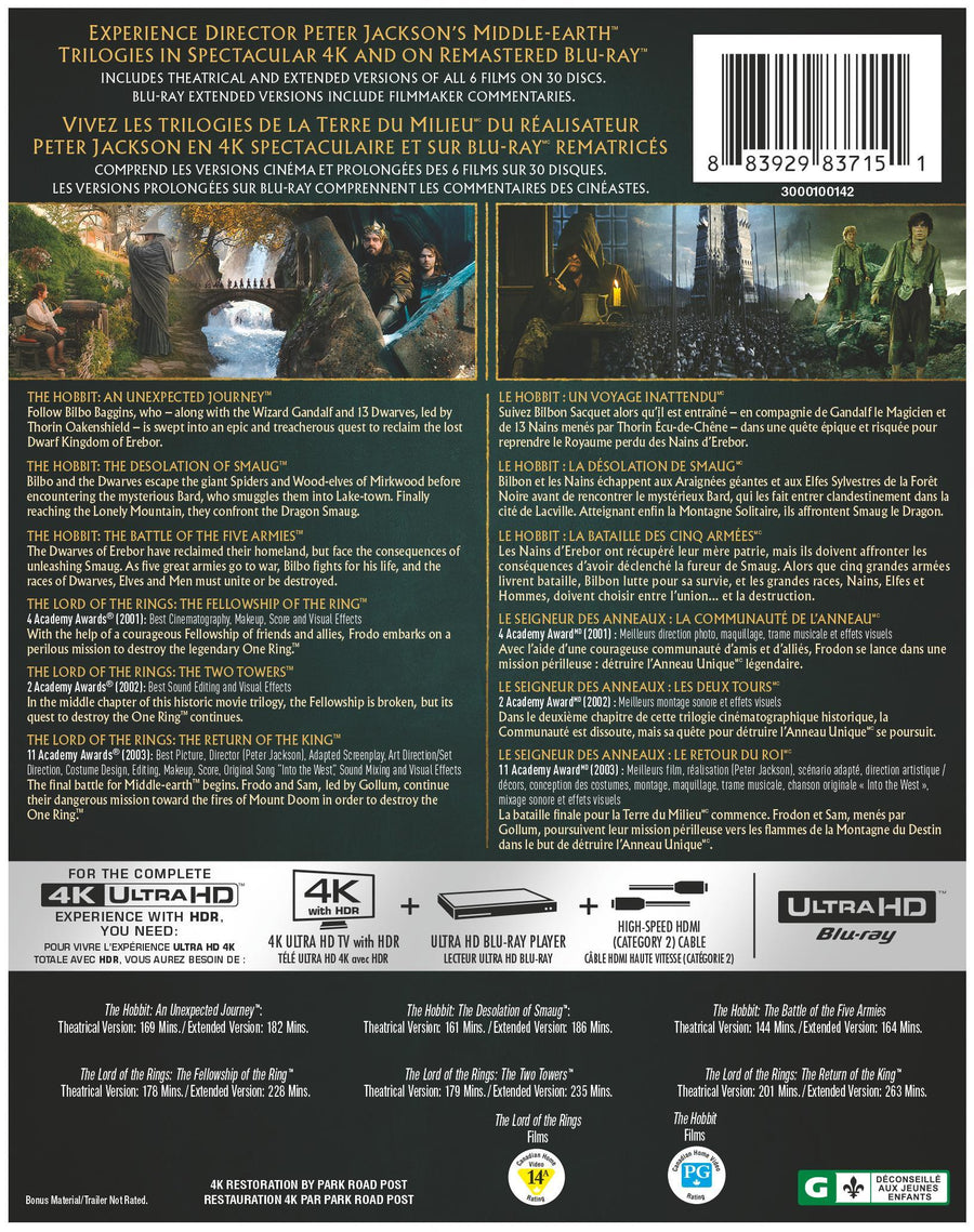 Middle-Earth 6-Film Collection (Extended & Theatrical) [UHD]