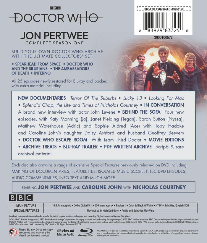 Doctor Who: Jon Pertwee Complete Series One [Blu-ray]