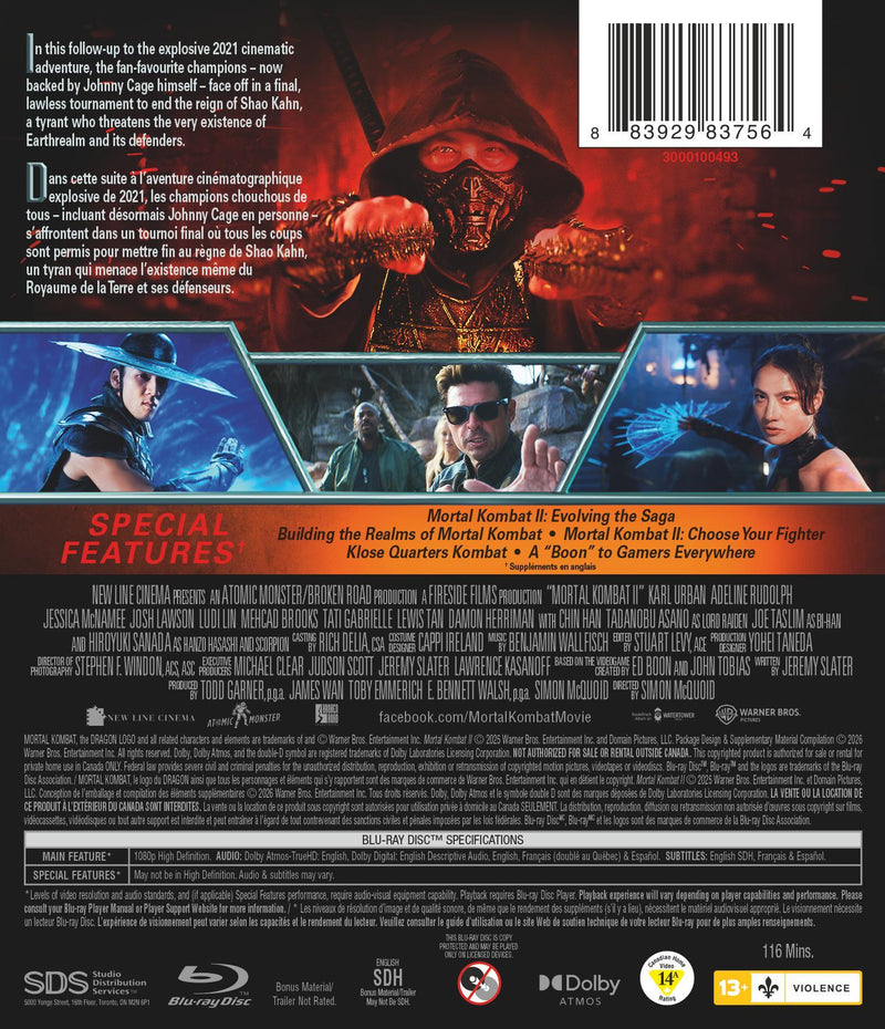 Mortal Kombat II [Blu-ray]