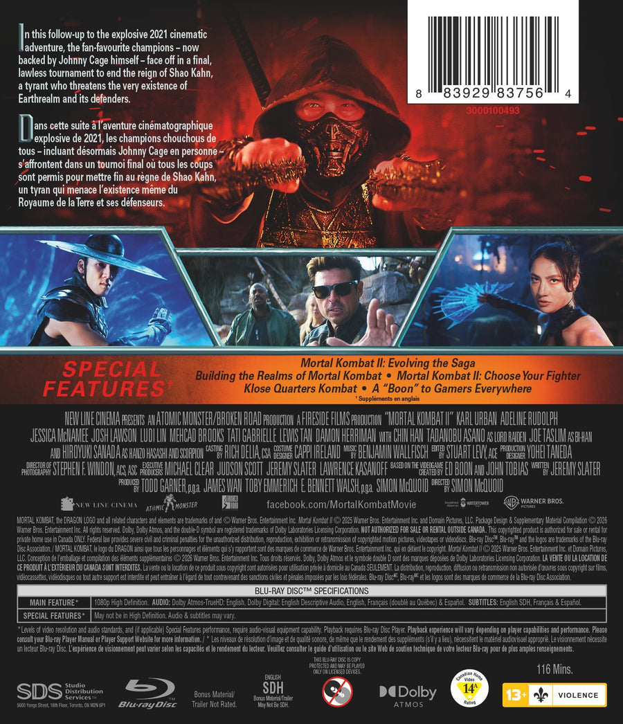 Mortal Kombat II [Blu-ray]