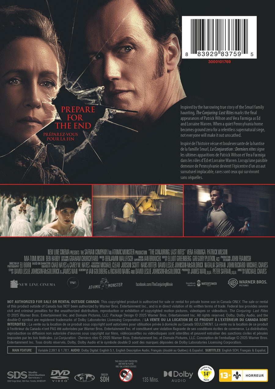 The Conjuring: Last Rites [DVD]