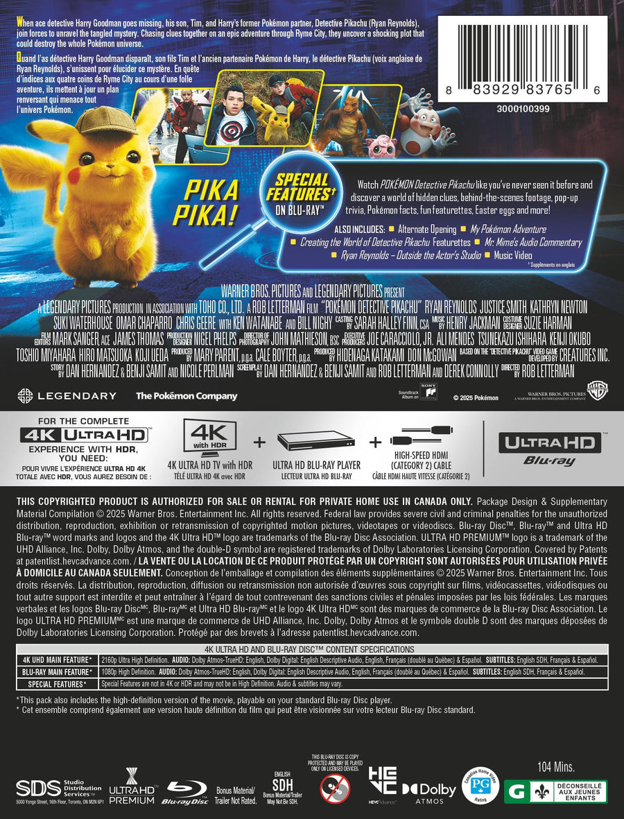 Pokemon Detective Pikachu (Steelbook) [UHD]