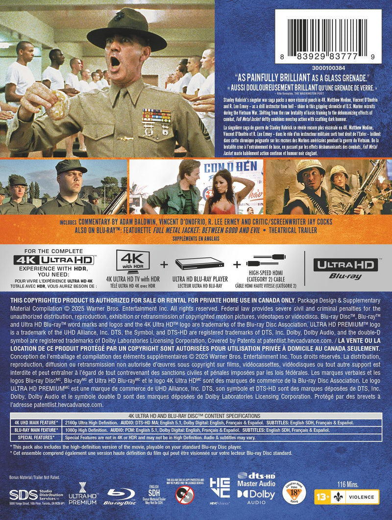 Full Metal Jacket - Steelbook [UHD]