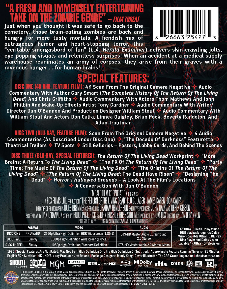 The Return of the Living Dead (Limited Edition Steelbook) [UHD]
