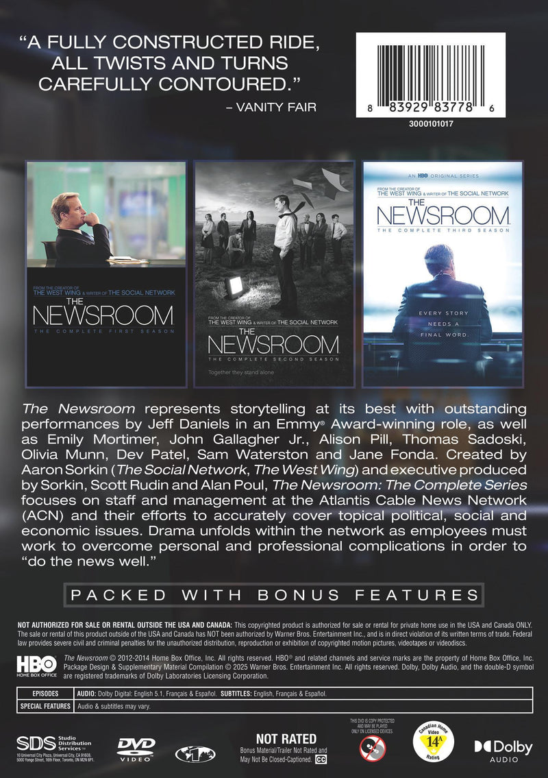 The Newsroom: The Complete Series [DVD]
