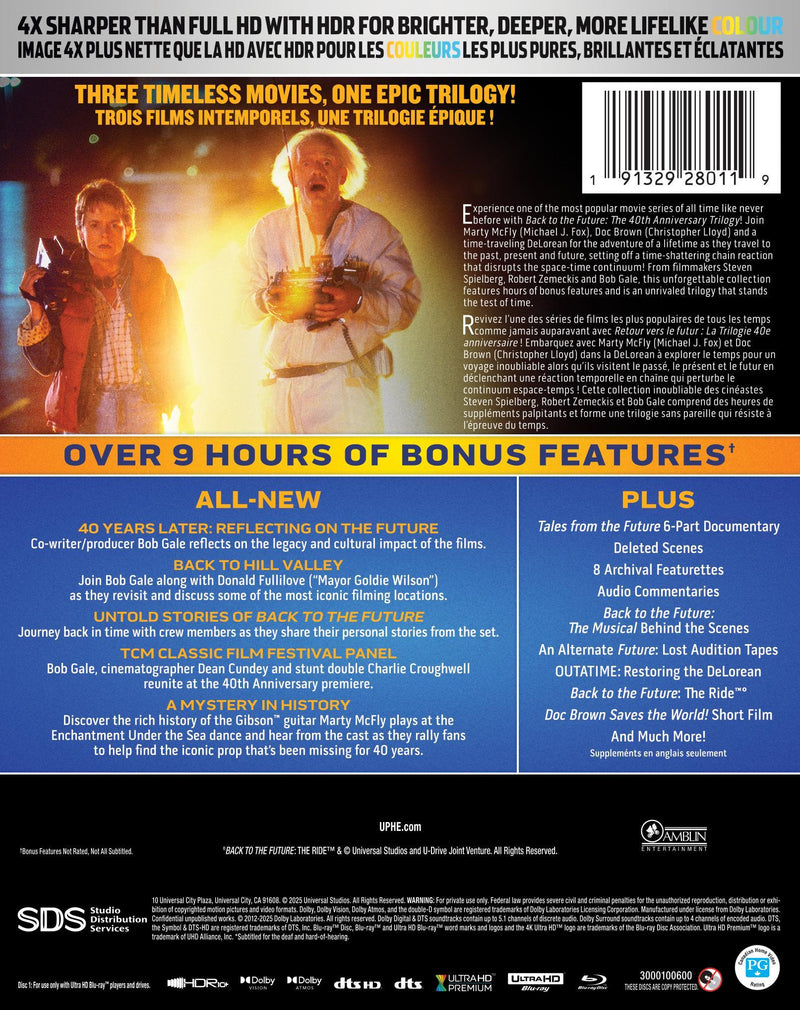 Back to the Future Trilogy - 40th Anniversary Edition [UHD]