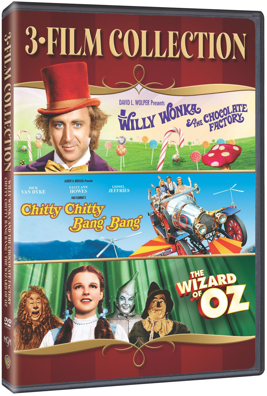 Chitty Chitty Bang Bang / Willy Wonka & The Chocolate Factory / Wizard of OZ Triple Feature [DVD]