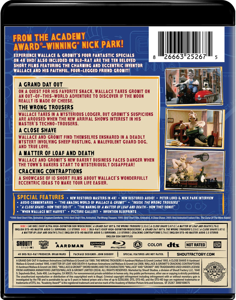 Wallace & Gromit: The Complete Cracking Collection [UHD]
