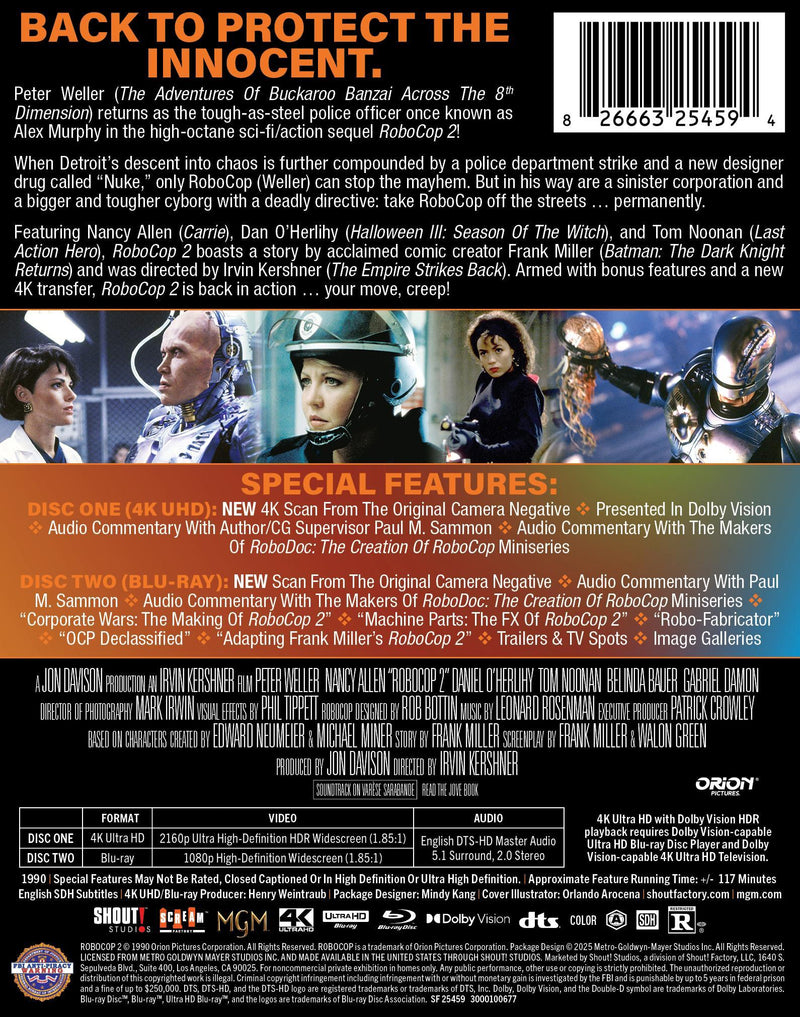 RoboCop 2 - Limited Edition Steelbook [UHD]