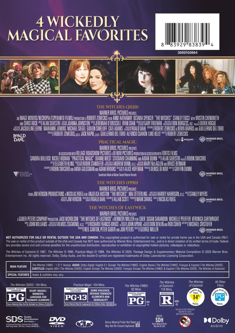 Witches 4 Film Collection [DVD]