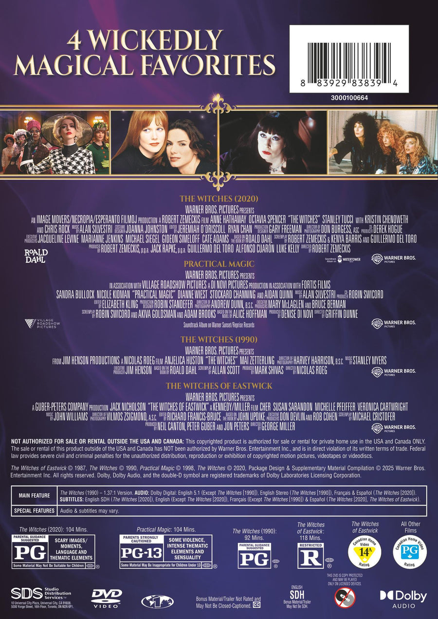 Witches 4 Film Collection [DVD]