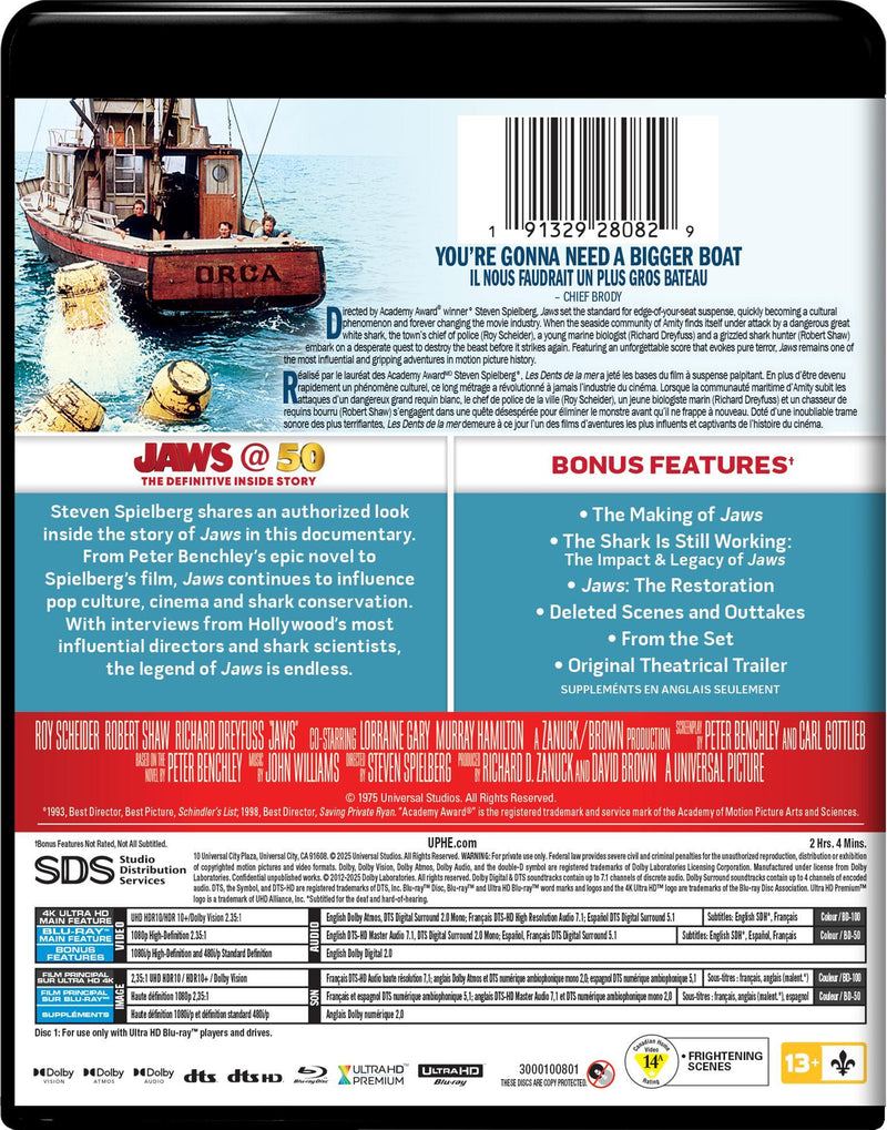 Jaws (4K Ultra HD + Blu-ray) [UHD]