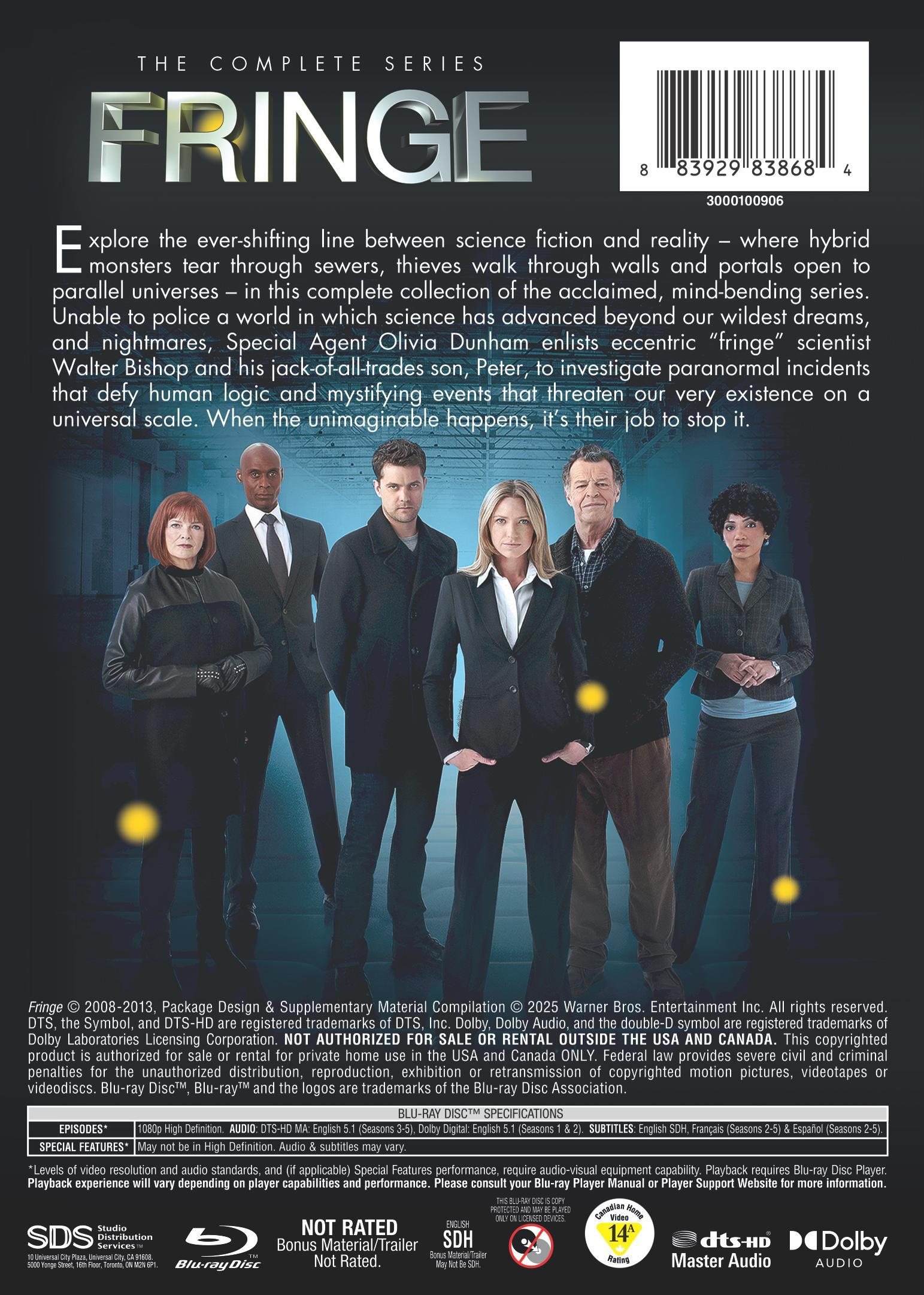 Fringe: The Complete Series [Blu-ray] – GRUV Canada