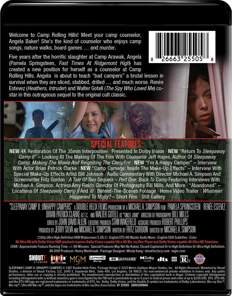 Sleepaway Camp II: Unhappy Campers (Collector's Edition) [UHD]