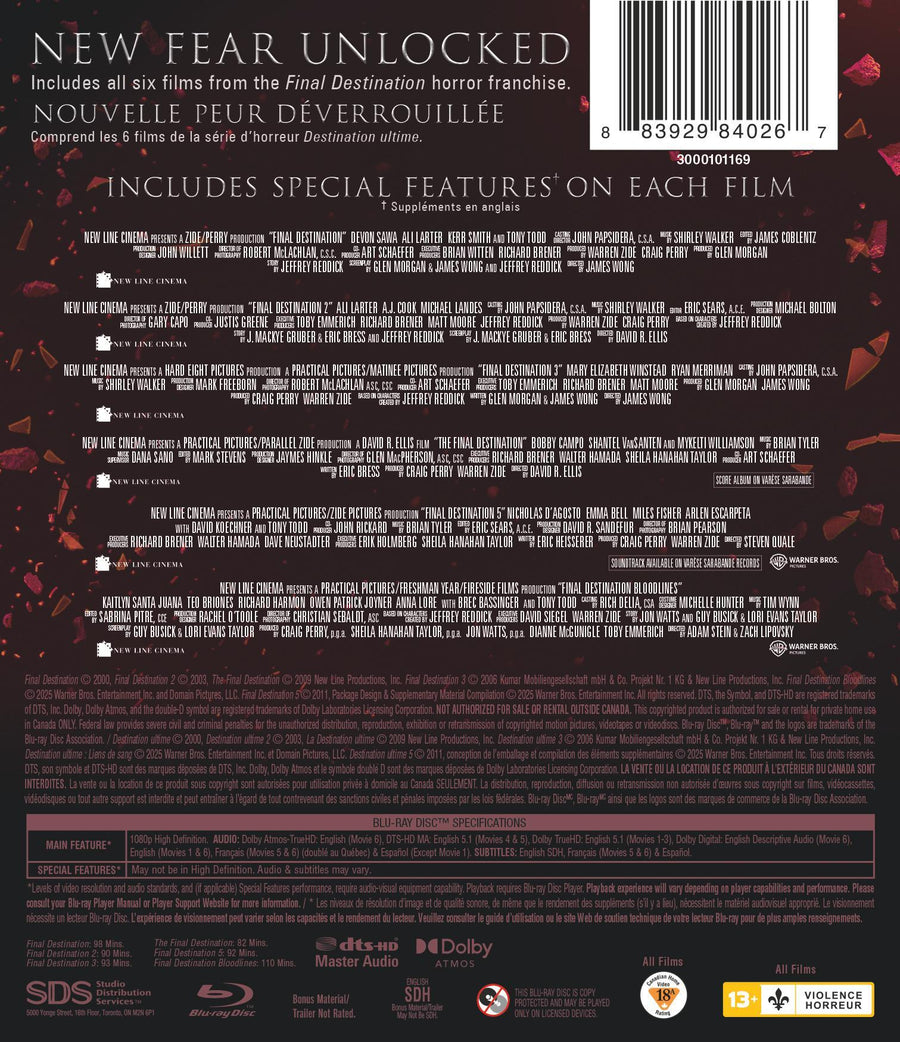 Final Destination 6-Film Collection [Blu-ray]