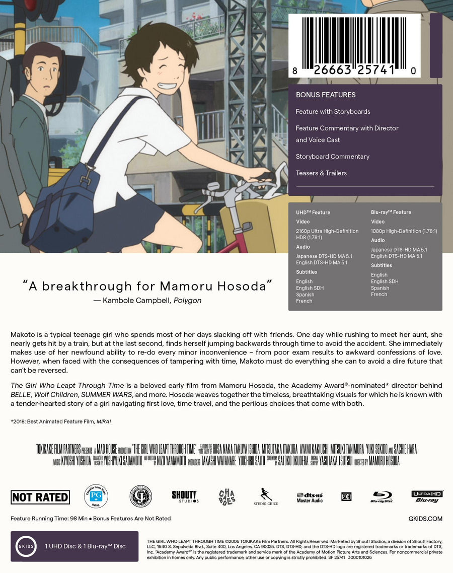 The Girl Who Leapt Through Time - Limited Edition Steelbook [UHD]