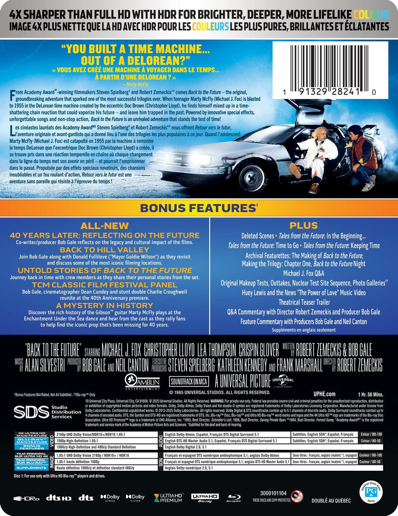 Back to the Future - Limited Edition Steelbook  [UHD]