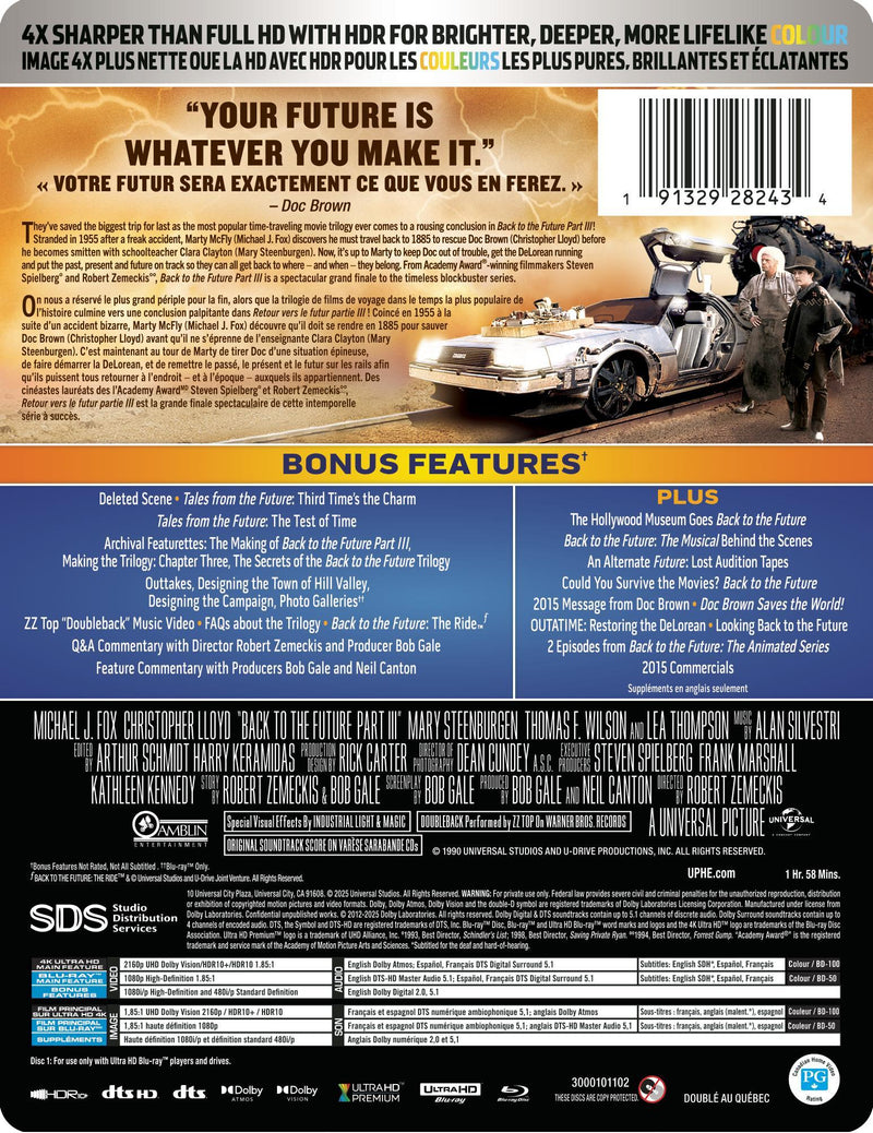 Back to the Future Part III - Limited Edition Steelbook [UHD]