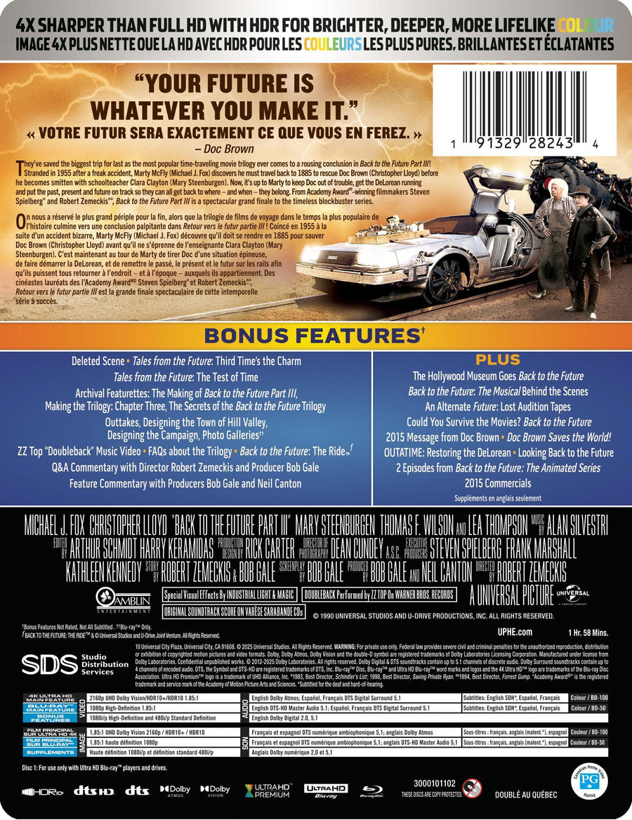 Back to the Future Part III - Limited Edition Steelbook [UHD]