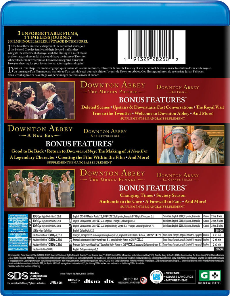 Downton Abbey: 3-Film Collection [Blu-ray]
