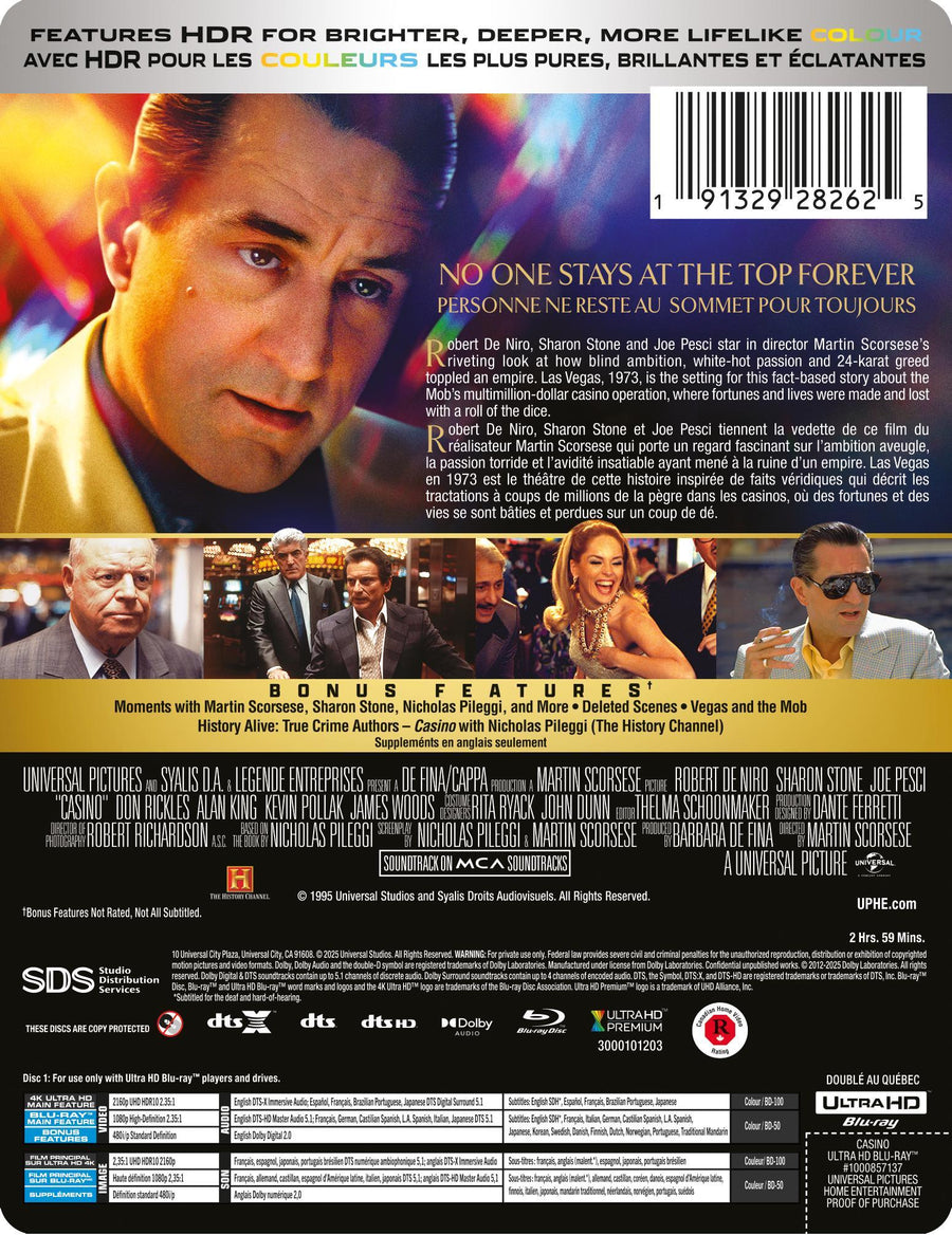 Casino - Limited Edition Steelbook (30th Anniversary Edition) [UHD]