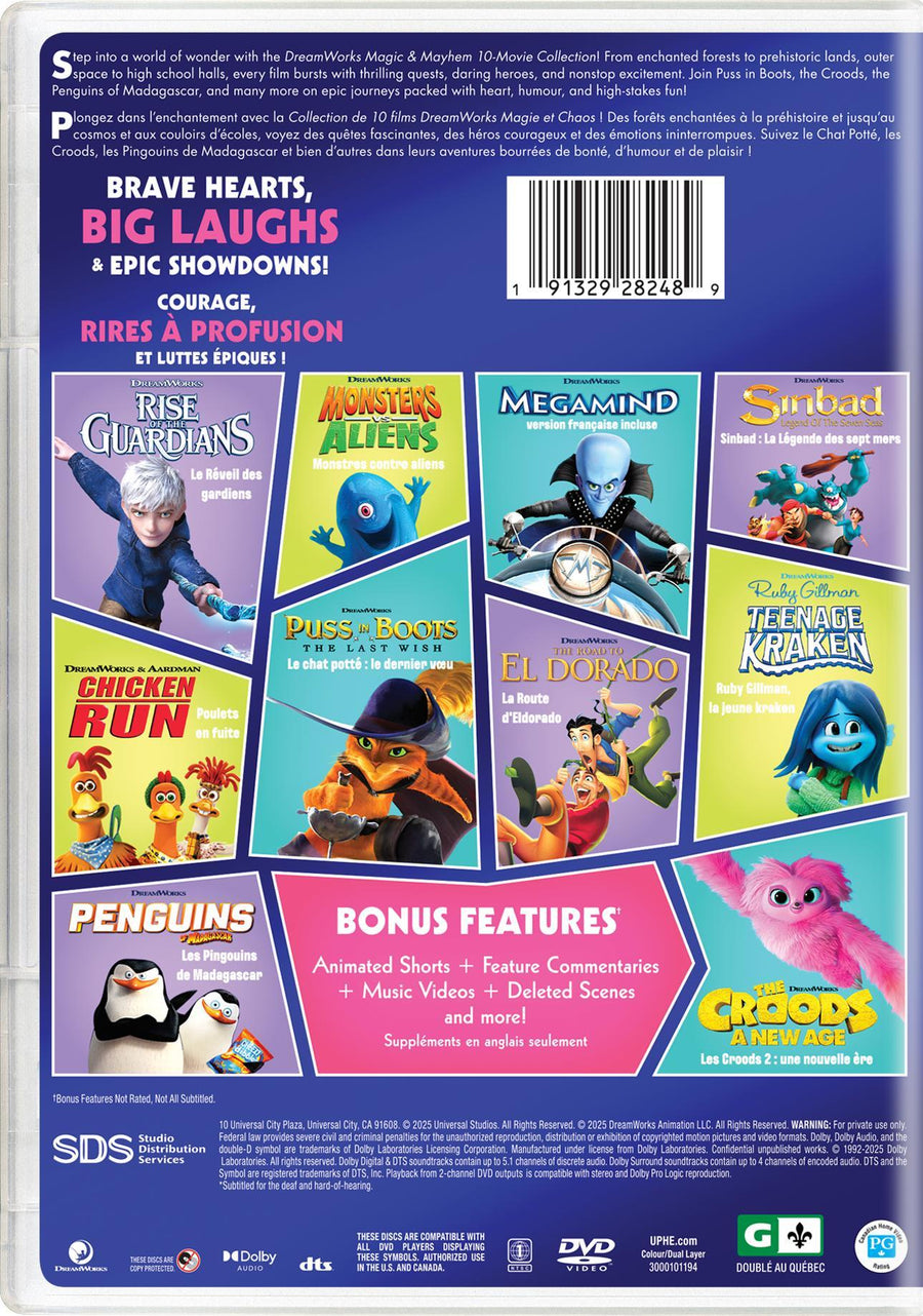 DreamWorks Magic & Mayhem 10-Movie Collection [DVD]