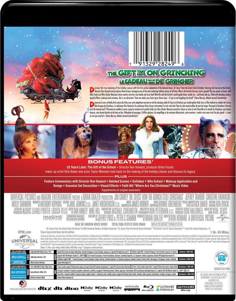Dr. Seuss' How The Grinch Stole Christmas (25th Anniversary Edition) [UHD]