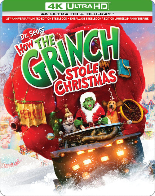Dr. Seuss' How The Grinch Stole Christmas - Limited Edition Steelbook (25th Anniversary Edition) [UHD]