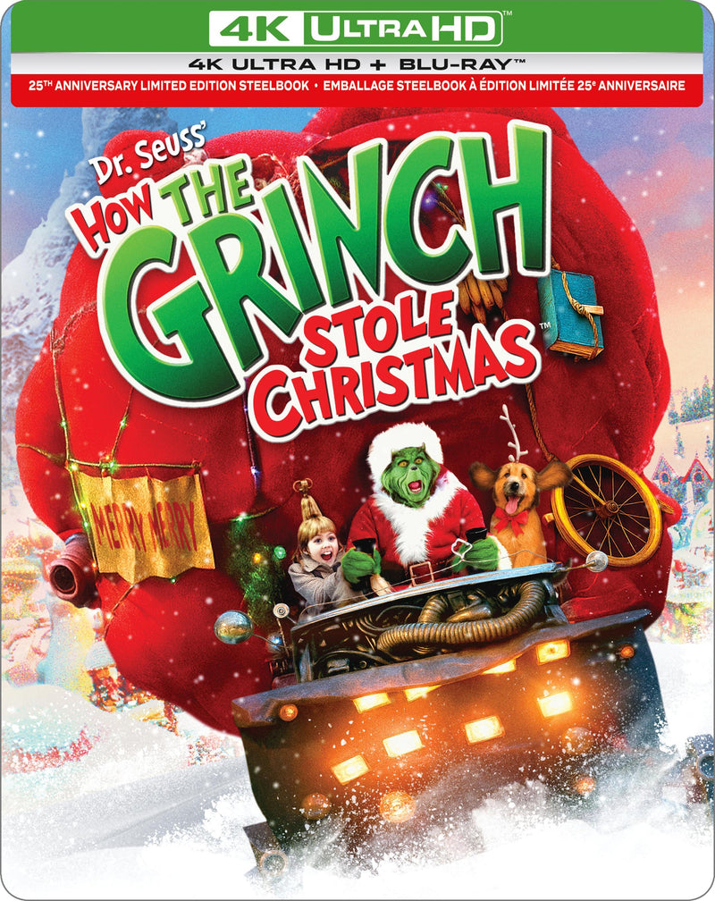Dr. Seuss' How The Grinch Stole Christmas - Limited Edition Steelbook (25th Anniversary Edition) [UHD]