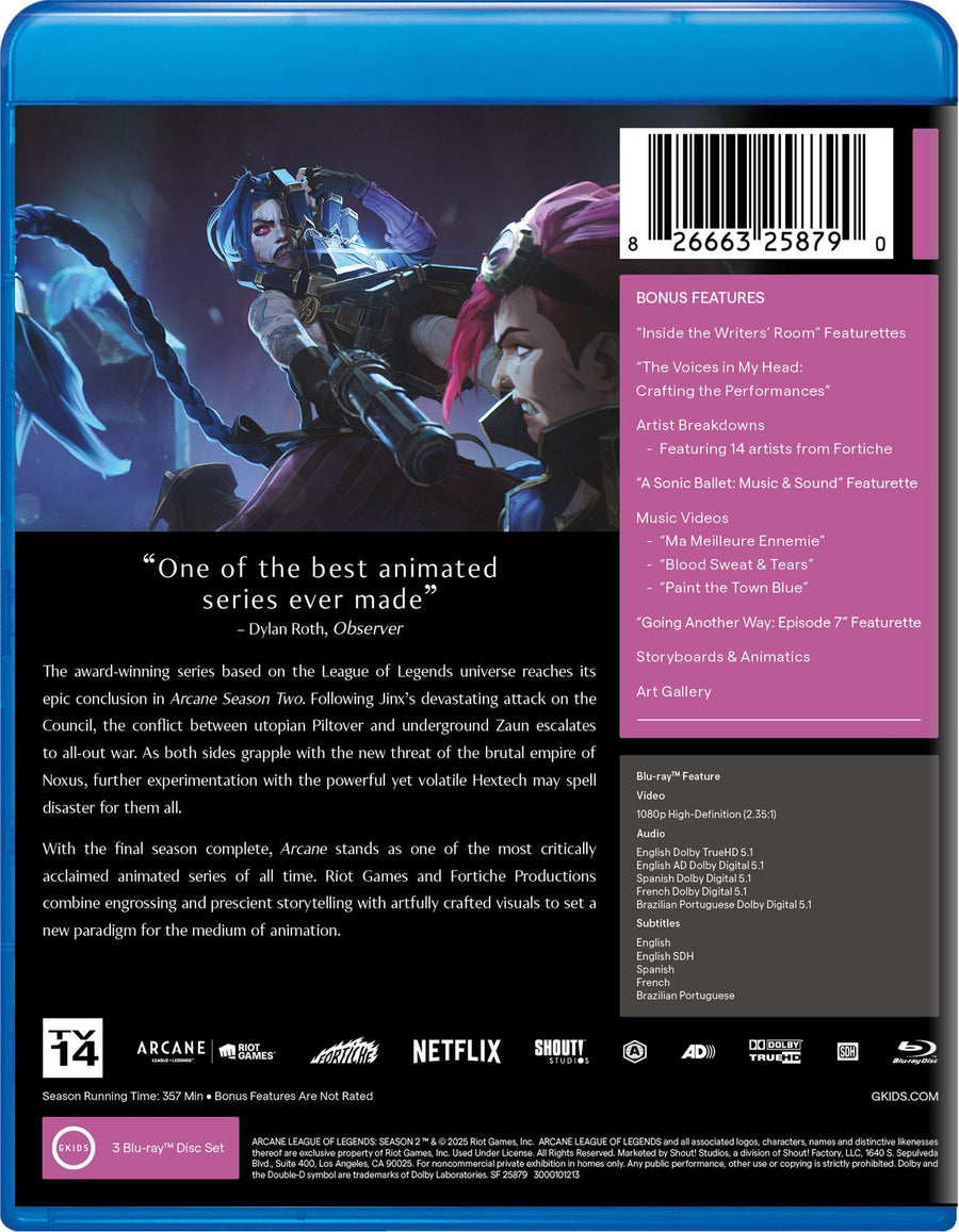 Arcane: League of Legends - Season Two [Blu-ray]