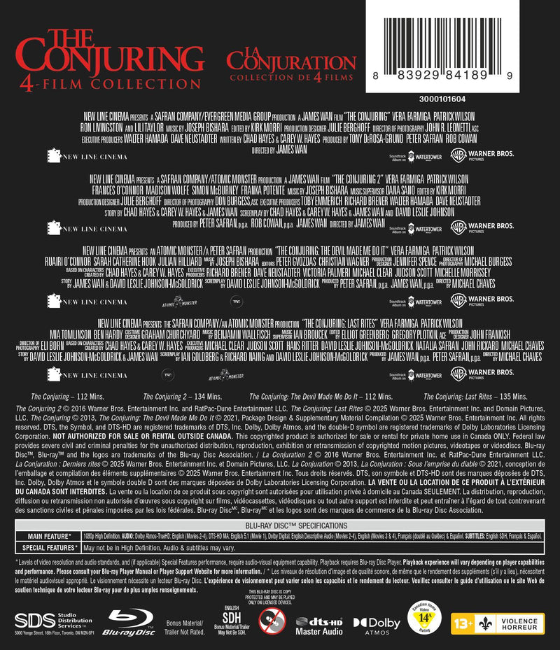 The Conjuring 4-Film Collection [Blu-ray]