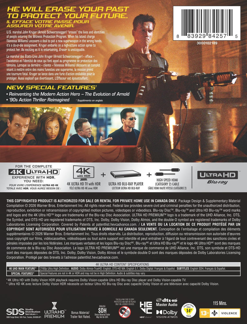 Eraser - Limited Edition Steelbook [UHD]