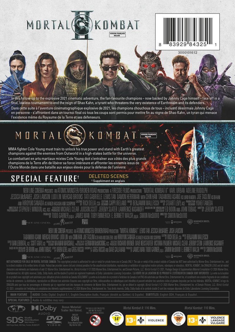 Mortal Kombat 2-Film Collection [DVD]