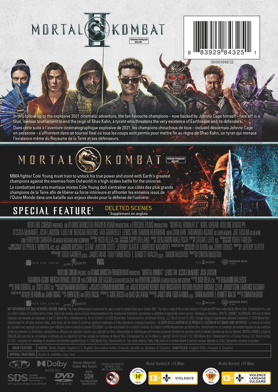 Mortal Kombat 2-Film Collection [DVD]