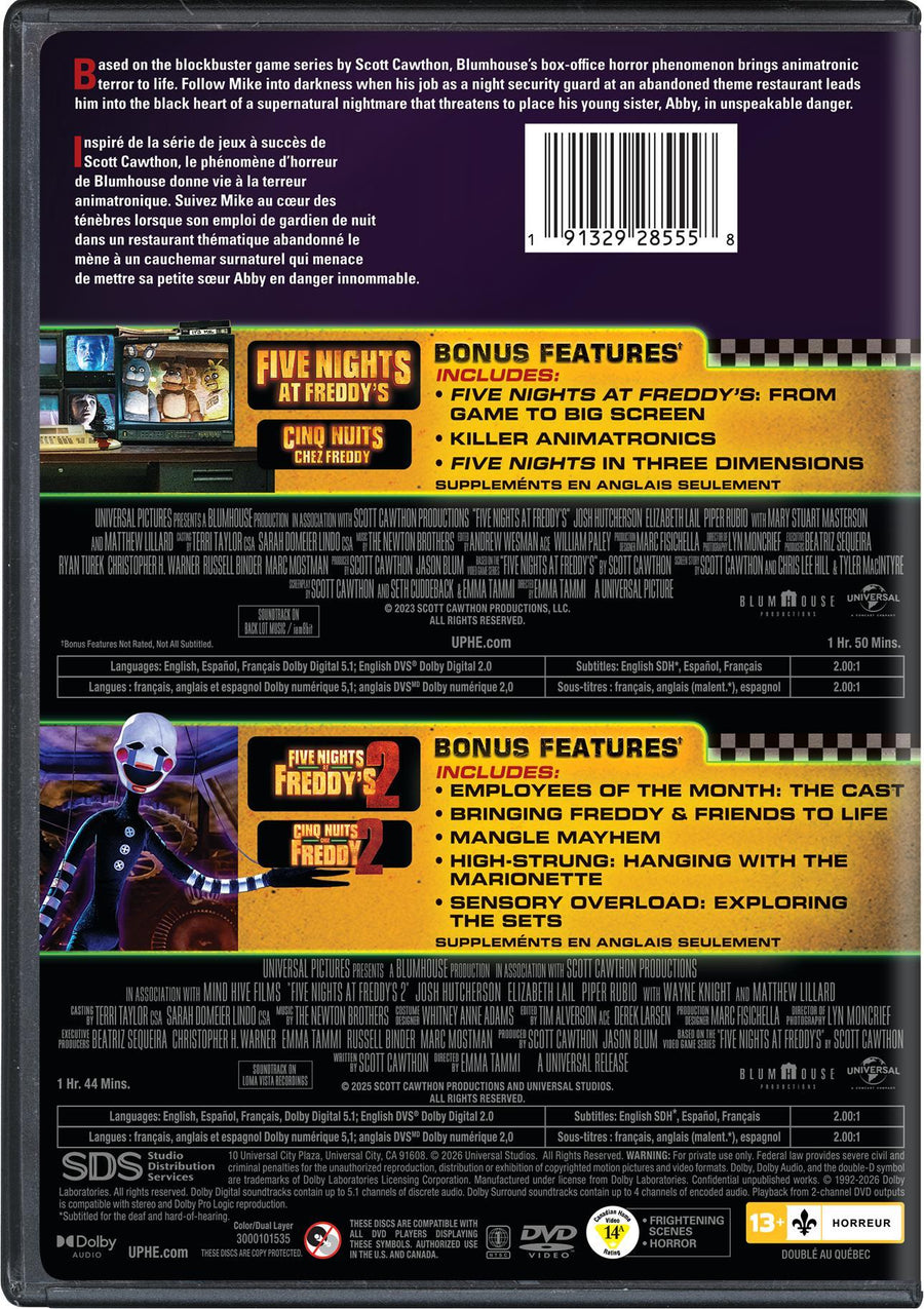 Five Nights at Freddy's 2-Movie Collection [DVD]
