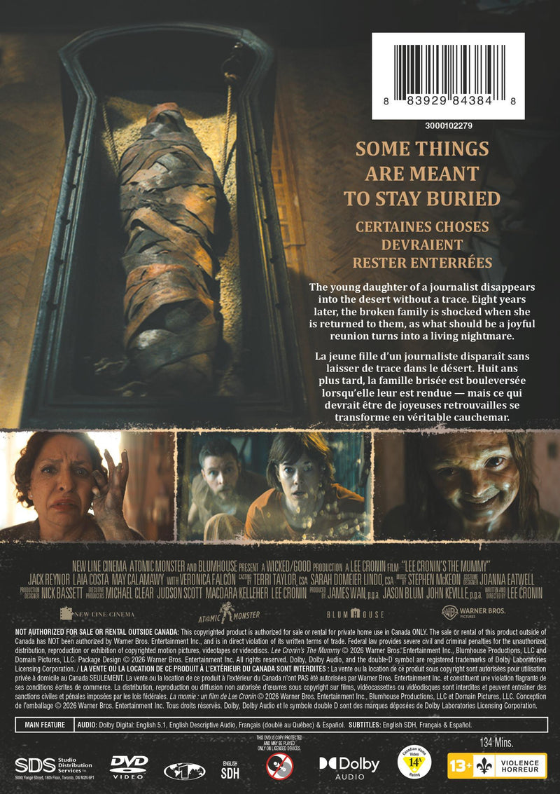 Lee Cronin's The Mummy [DVD]