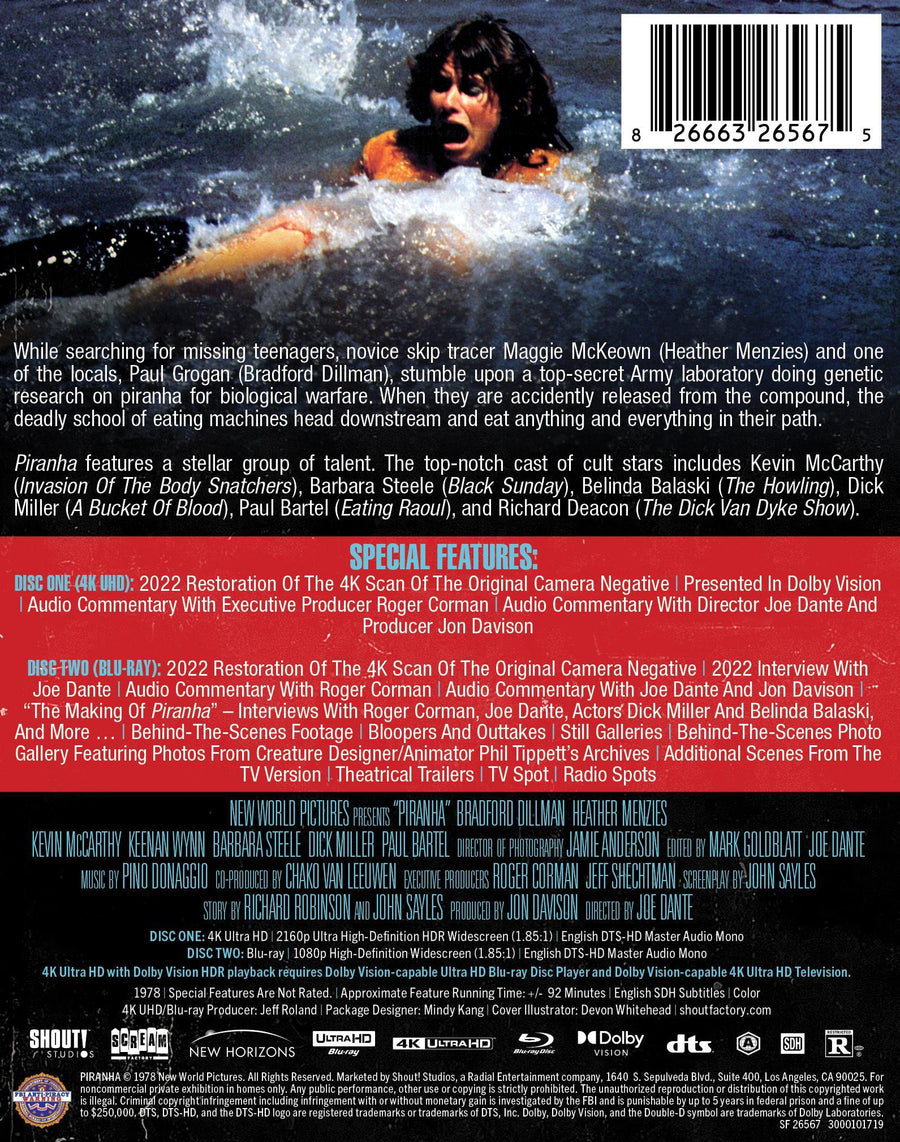 Piranha (1978) - Limited Edition Steelbook [UHD]