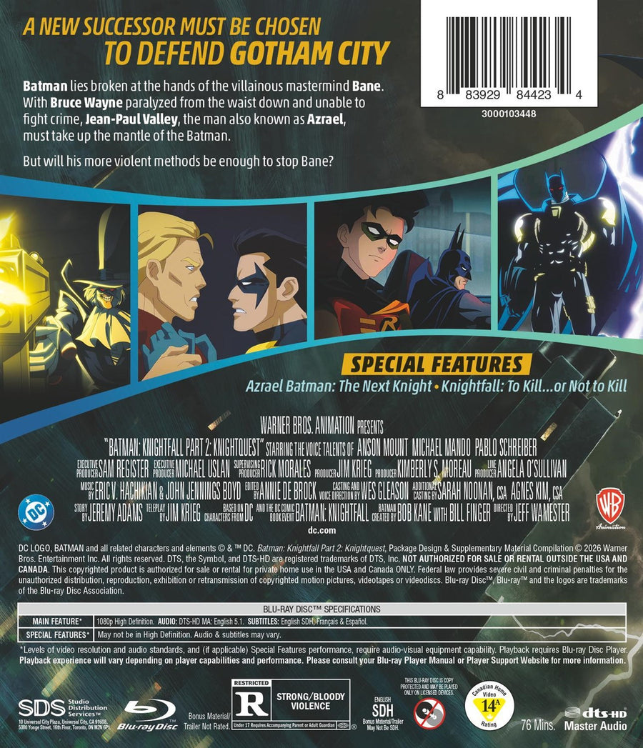 Batman: Knightfall Part 2: Knightquest [Blu-ray]