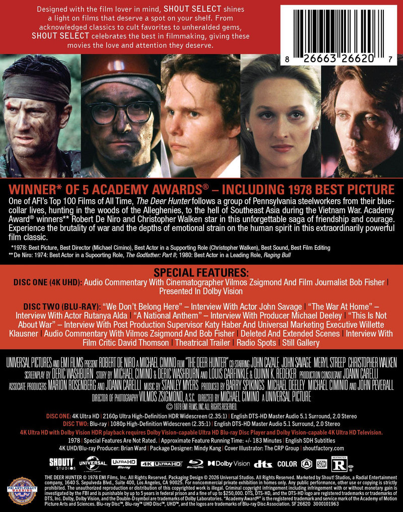 The Deer Hunter - Limited Edition Steelbook [UHD]
