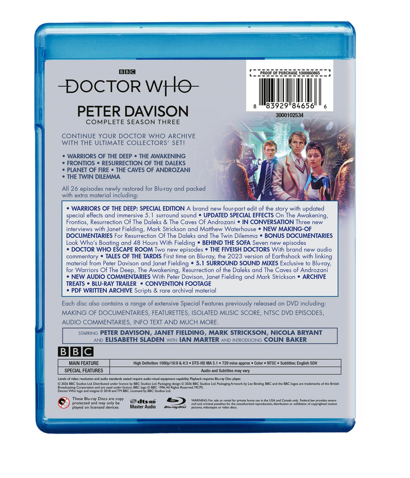 Doctor Who: Peter Davison Complete Series Three [Blu-ray]