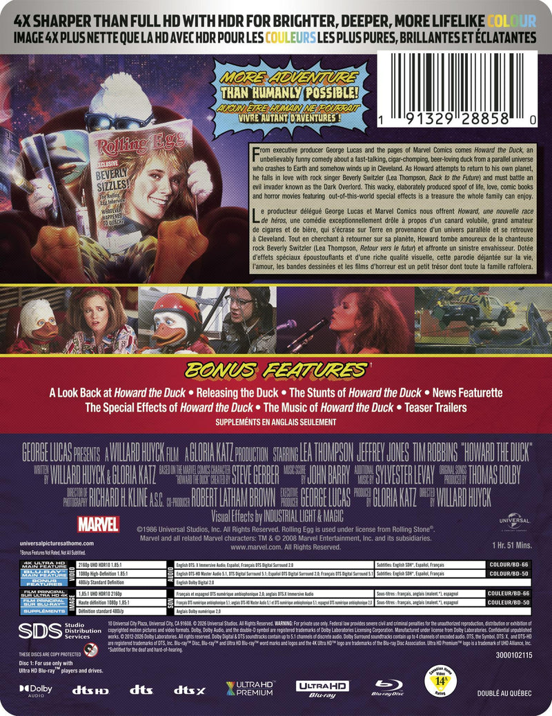 HOWARD THE DUCK - Limited Edition Steelbook (4Oth Anniversary Edition) [UHD]