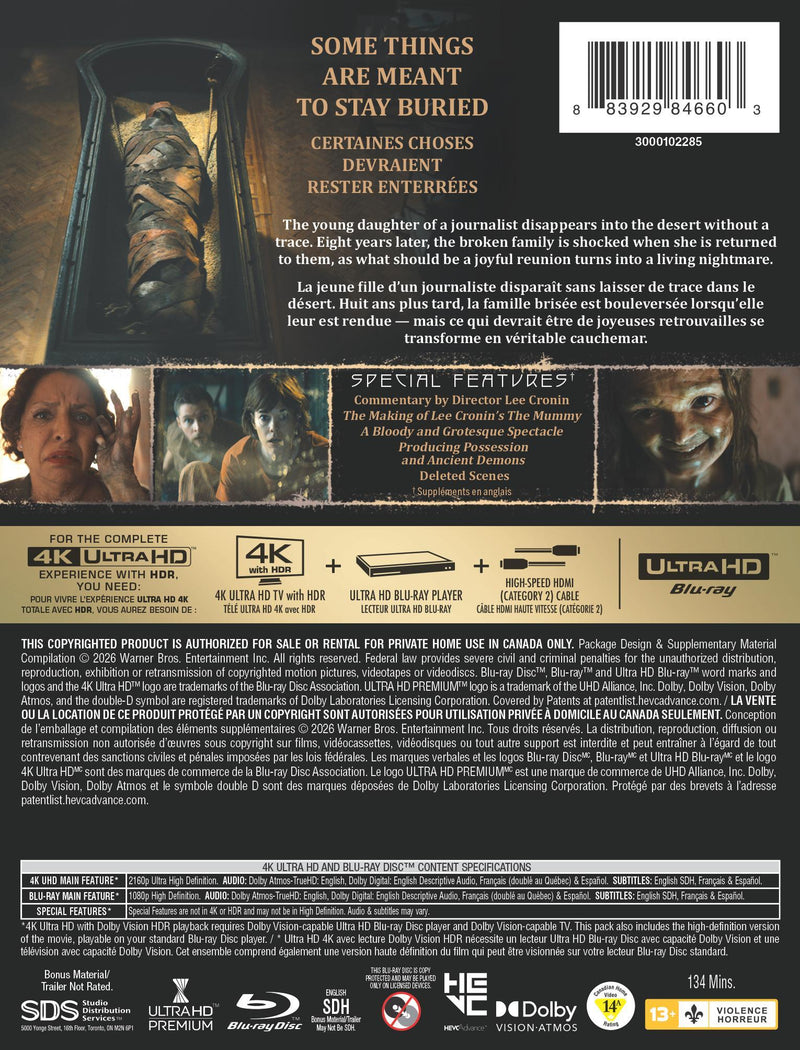 Lee Cronin's The Mummy - Limited Edition Steelbook [UHD]