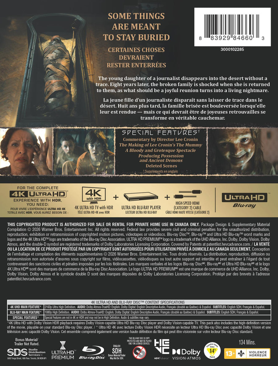 Lee Cronin's The Mummy - Limited Edition Steelbook [UHD]