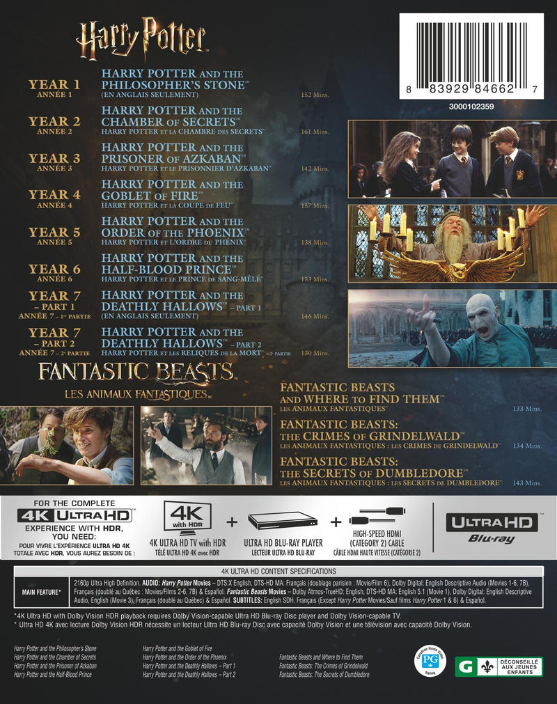 Wizarding World 11-Film Collection [UHD]