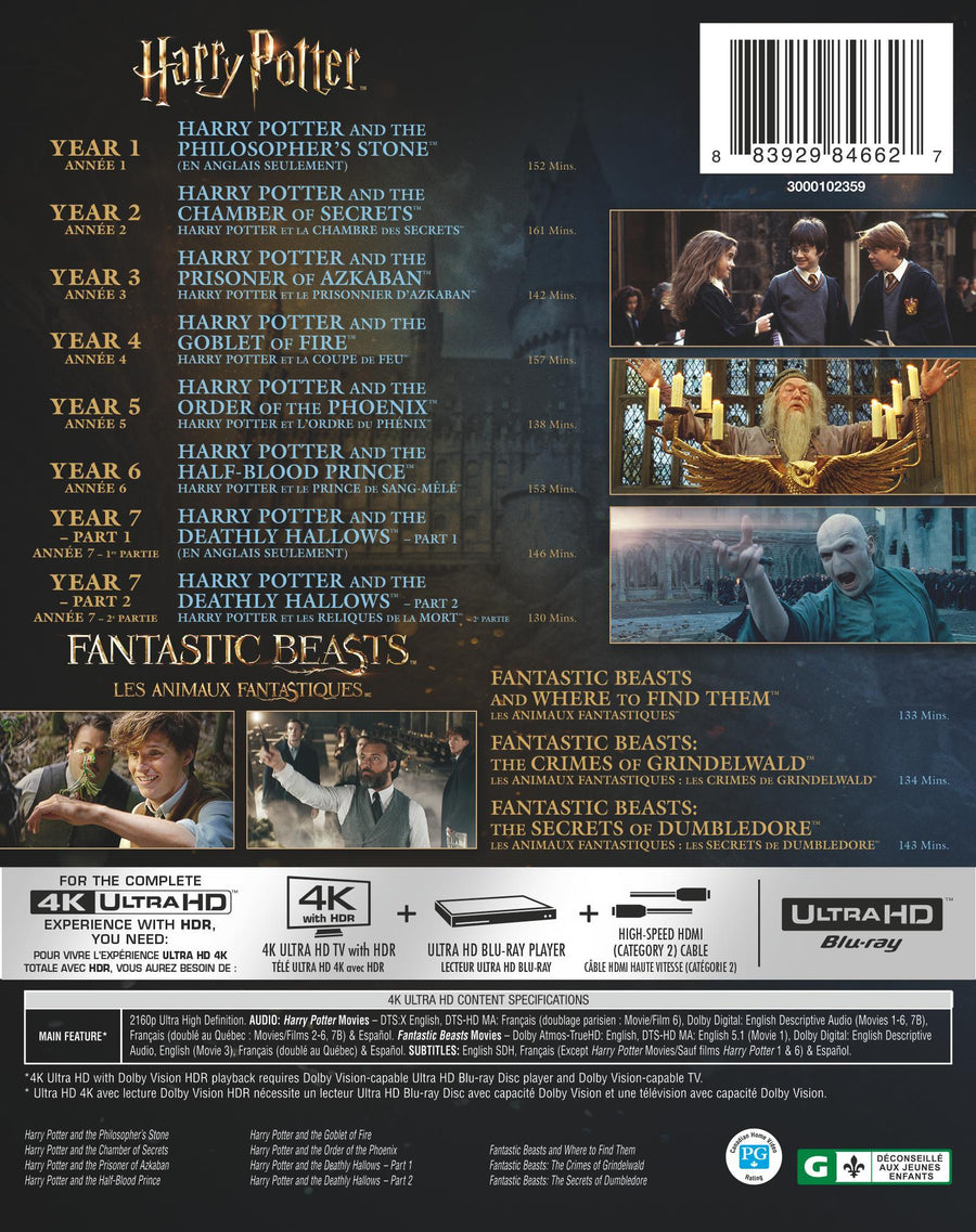 Wizarding World 11-Film Collection [UHD]