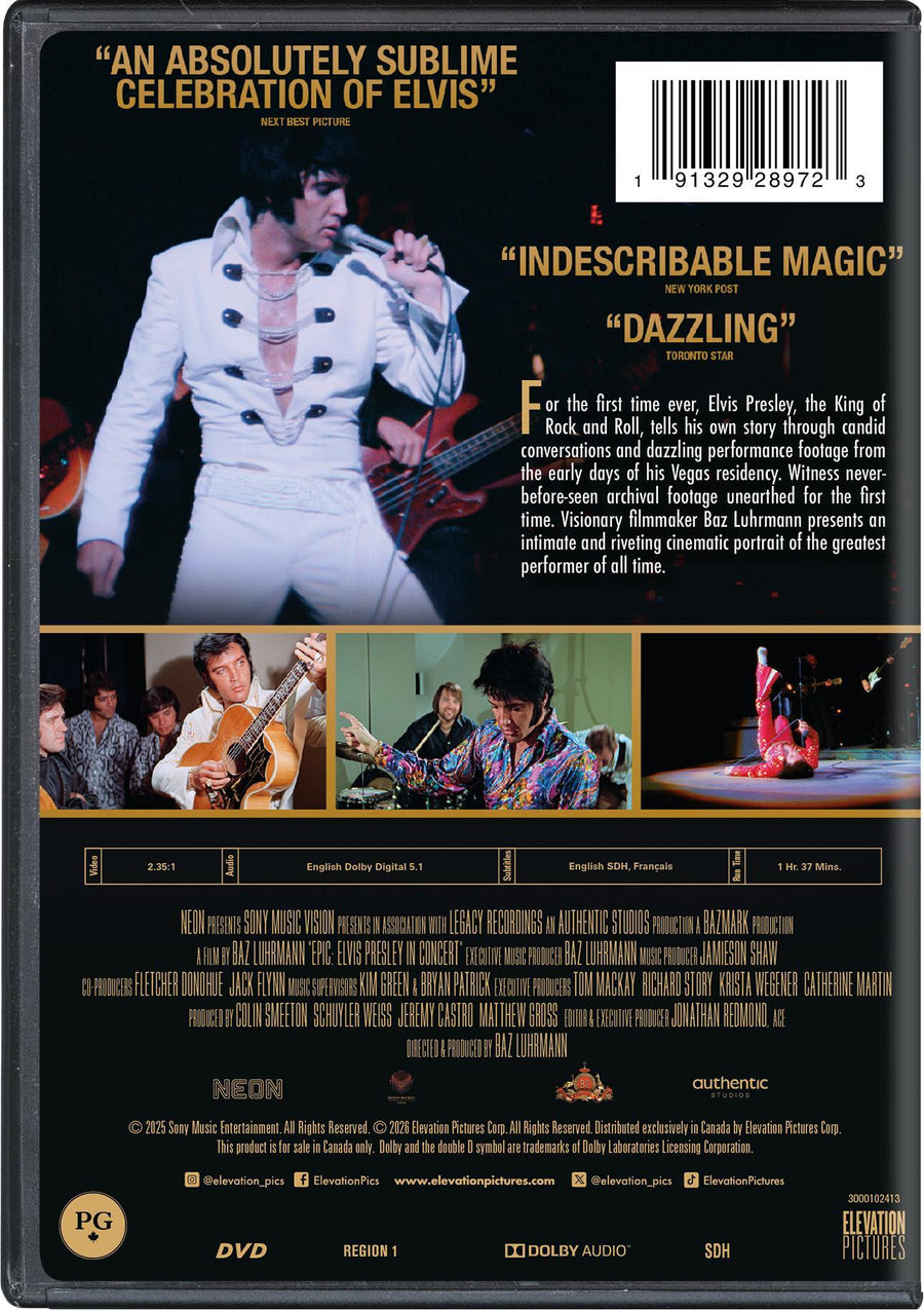 EPiC: Elvis Presley in Concert [DVD]